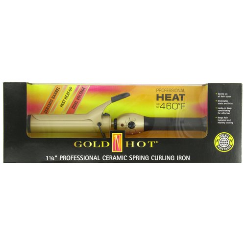 Gold N Hot GH2150 1-1/4" Professional Ceramic Spring Curling Iron