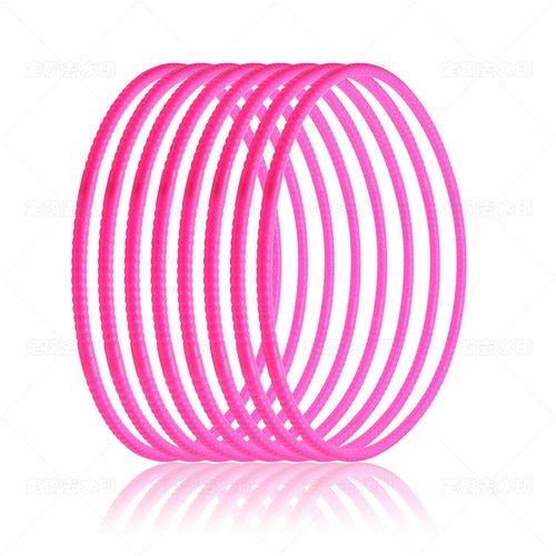 8 Pcs Toy Hoops for Kids, Detachable Adjustable Toy Plastic Hoop, Colored Exercise Hoop Circles for Teens Adults Games Gymnastics Dog Pet Training Agility Equipment Christmas Party Favors(Pink)