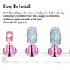 2 Set Acrylic Nail Design Practice Stands Magnetic Nails Holders Training Fingernail Display Stands DIY Nail Crystal Holders and 96 Pieces White Reusable Adhesive Putty (Metal Pink)