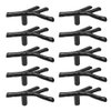 CENGOOD AchNau 10x Cabinet Knobs Wardrobe Drawer Door Cupboard Handle Pulls Twig Single Hole Black
