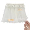 iLAND Miniature Dollhouse Accessories on 1/12 Scale, Dollhouse Curtains Set of Multi-Layered Lace & Tulle Curtains 2pcs