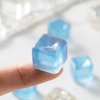 2Pcs Blue Fidget Squishes Toys Squeezing Ice Cube Fidget Squishes Toys Relieve Boredom Soft TPR Eco-Friendly Pinch Toy Executive Desk Toys Novelty and Gag Toys