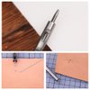 10 Pcs Leather Hole Punch Cutter 0.5mm-3.5mm Hollow Punch Set for Leather Crafting Round Hollow Tools for Watch Bands Belts Canvas Paper Rubber Soft Material Working