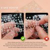 Hulyfw 4 Sheets Face Gems Stickers,Self-Adhesive Face Jewels Diamonds Rhinestones for Makeup Stickers,Face Eyes Nail Pearls Star Rhinestones Temporary Decoration Tattoos Stickers for Women and Girls