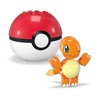 MEGA Pokémon Action Figure Building Toys Set, Poké Ball 2-Pack, Charmander and Eevee with 40 Pieces, for Kids