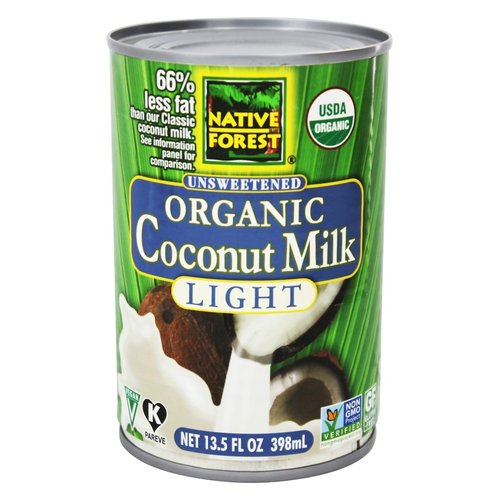 Native Forest - Coconut Milk Light Organic Unsweetened - 13.5 oz (pack of 2)