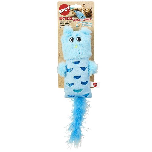 SPOT Hug'n Kick Shimmer Glimmer Cat Toy with Catnip Assorted Figures