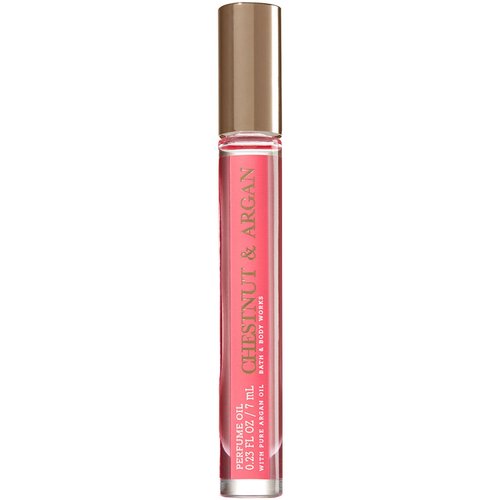 Bath and Body Works Chestnut and Argan Perfume Oil .23 Ounce Rollerball Perfect Travel Size