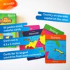 Geotoys GeoCards, World & USA Flash Cards Geography Game, Kid Card Games for Home, School & Travel, States and Capitals Flash Cards, Card Games for Families, Kids Educational Games Ages 4 and Up