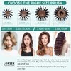 Round Brush for Blow Drying, LORSEX Boar Bristle Hair brush for Women Men, Round Hairbrush for Add Shine/Volume, Minimize Damage (2.8 Inch)