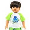 American Fashion World Boy’s Surfing Octopus Rash Guard and Swim Trunks Set for 18-Inch Dolls | Premium Quality & Trendy Design | Dolls Clothes | Outfit Fashions for Dolls for Popular Brands