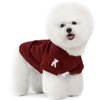 Koneseve Dog Hoodie Fleece Puppy Clothes Warm Sweater with Hat for Small Dogs Cat Hooded Shirt Kitten Pet Basic Hoodies Sweatshirt with Pocket Doggie Soft Winter Coat Apparel (Red; XL)
