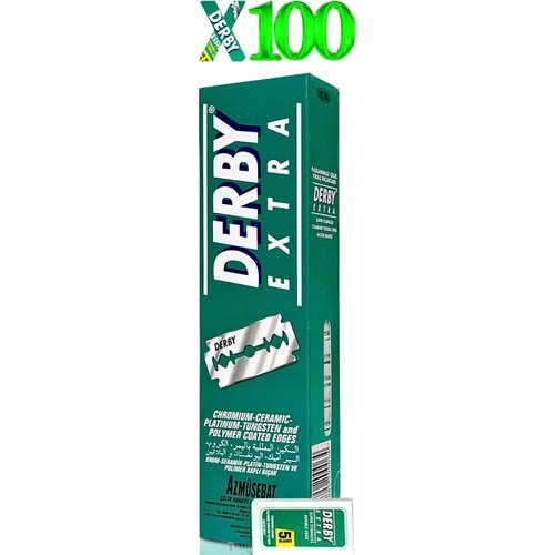 Derby Extra Double Edge Razor Blades, 100 Count