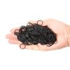 1000 Pcs Mini Rubber Bands Elastic Hair Ties for Hair Making Hairstyle (Black)