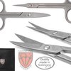 3 Swords Germany Solingen - Nail scissors and EXTRA fine Cuticle scissors - MEGASET - stainless steel, extra sharp - Made in Germany