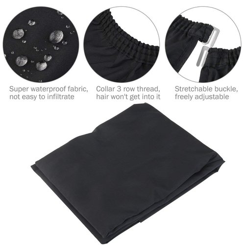 JewelryWe Waterproof Professional Salon Cape Barber Hair Cutting Gown Hairdressing with Viewing Window