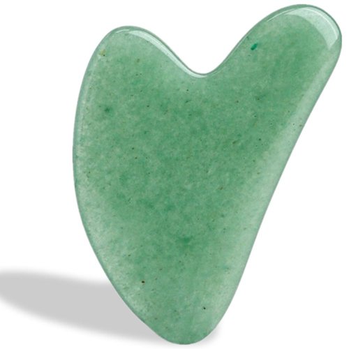 NSOSAUE Gua Sha Facial Tool Green Aventurine Gua Sha Stone for Face Lifting Acupressure Lymphatic Drainage & Anti-Aging(Jade Gua Sha)