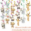 Wild One Hanging Swirl - 24PCS Party Decorations for Boys Kids Theme Birthday Party Supplies One Hanging Spiral Wild One Decor (Wild One)