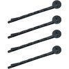50 Pcs Black Hair Bobby Pins Hair Clips with Blank Round Tray Hair Pins Hairpin Cabochons Bases for DIY Crafts Hair Styling Pins