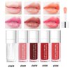 REDIZO Lip Glow Oil, Hydrating Lip Oil Tinted Lip Balm Transparent Lip Care, Plumping Lip Gloss, Long Lasting Moisturizing Transparent Lip Oil for Lip Care and Dry Lips (05# CHERRY)