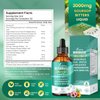 10-in-1 Soursop Bitters Liquid Drops 3000mg, Soursop Drops with Ashwagandha, Black Seed Oil, Moringa, See Moss for Natural Antioxidant, Cell Support & Regeneration, Immune Boost, Rich In Vitamin D& C