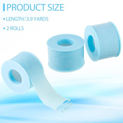 Rose Romee 6 Rolls Lash Tape for Eyelash Extensions, Eye Pads Lash Extensions, Makeup Tape Lash Extensions, Micropore Tape, Easy Tear, Breathable, Hypoallergenic, Lash Pads, 1 Inch X 10 Yard