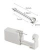 Self NOSE Piercing Gun Kits inside Piercing Rings Disposable Safety 1/100 With Moment Tool With Ring Stud Pierce Kit SS201 (1 Pack)