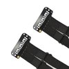 YTBYT 2 Pcs Facelift Bands with Clips Invisible Face Stretching Lifting Strap Adjustable Elastic Band Face Slimming Band (24cm Black Double Bands)