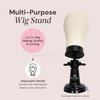 MILANO COLLECTION Deluxe Premium Suction Table Stand - Black for Wig and Mannequin Head