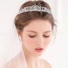 AddLotLot 2 PCS Tiara Crown Rose Gold Tiara Crowns Elegant Princess Crown Crystal Crowns Princess Rhinestone Crown Jewelry Princess Decoration Gem Rhinestone Hair Accessories for Women Girls