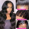Siji Mei Body Wave Lace Front Wigs Human Hair for Black Women 4x4 Lace Closure Wigs Human Hair Pre Plucked 180% Density Brazilian Glueless Wigs Human Hair 30 Inch