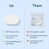 BLUELAND 100% Plastic-Free Dishwasher Detergent Tablets, 60 Count, Free & Clear, Eco-Friendly Dishwashing Pods, Natural, Sustainable