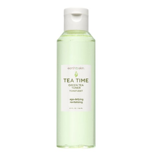 Earth To Skin Tea Time Green Tea Anti-Aging Face Toner, Natural Nourishment, Purify & Cleanse Facial Toner for All Skin Types (4.9 Fl Oz)