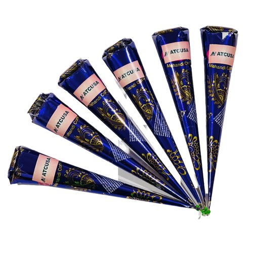 Natural Ready to Use Henna Paste Hair Color | Hair Dye Cones | Infused with kesar Oil | 25 gm eac...