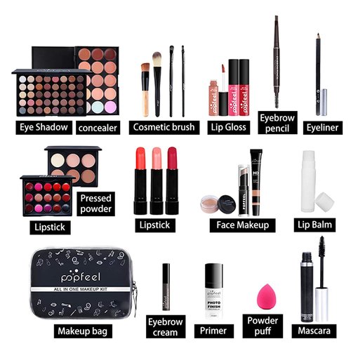 All In One Makeup Kit,Multipurpose Makeup Set Full Makeup Essential Starter Kit for Beginners or Pros Makeup Gift Set for Women Full Kit