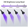UV Light Gooseneck UV Lamp for Nails 365+395nm 3w Black Light LED UV Nail Lamp with Clamp for Gel Nails Ultraviolet Curing UV Nail Lamp 5v USB Input UV Light with 4 Levels Dimming
