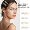 10Pcs Stars Hair Clips Vintage Cluster Hair Pin Non Slip Hair Accessories Birthday Gift for Brides Girl Women (Gold Silver)