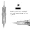 50pcs/Pack Disposable Microblading Nano Needle Cartridges Permanent Makeup Tattoo Needles for Tattoo Machine for Ombre Powder Eyebrow Lip Beauty (0.3mm 1P)
