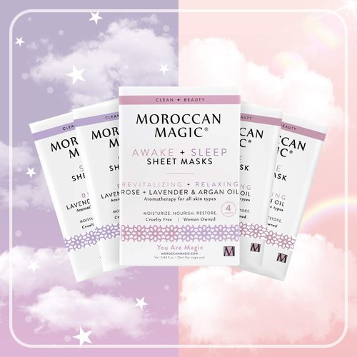 Moroccan Magic Sheet Mask Variety Pack | Clean Beauty | Hydrating | Vegan | Cruelty-Free | (Variety Pack)