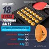 JOOLA Tour Carrying Case - Ping Pong Paddle Case with 18 40mm 3 Star Competition Ping Pong Balls and Space for Storing 2 Standard Table Tennis Rackets - Durable High Density Case with EVA Foam Lining