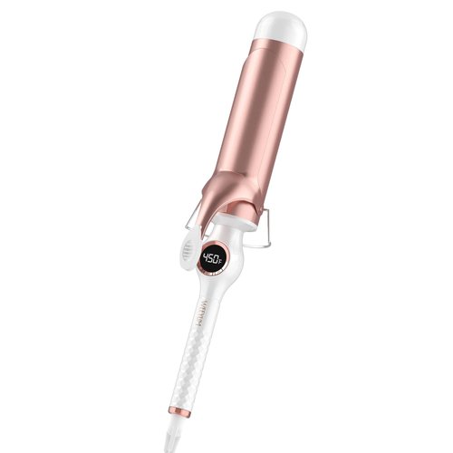Curling Iron 2 Inch Barrel, Long Barrel Curling Wand for Hair, Ceramic Tourmaline Hair Curling Iron Double Voltage