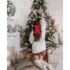 9PCS Christmas Hair Bows for Women Christmas Tree Hair Bow Clips Xmas Bow Snowflake Reindeer Hair Bows Big Red Plaid Hair Ribbons Holiday Cheer Bows Christmas Accessories Outfits Gifts (Pattern A)
