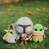 Buckle-Down Dog Toy, Mandalorian, Plush Squeaker Star Wars The Child Carriage Pose, Baby yoda, 8" x 8" (DTPT-SWBIJ) for All Breed Sizes