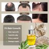 GIOFNA Hair Oil, Rosemary Serum with Bamboo Brush for Frizzy, Damaged Hair Growth Strengthening, Scalp and Argan Care for Women and Men