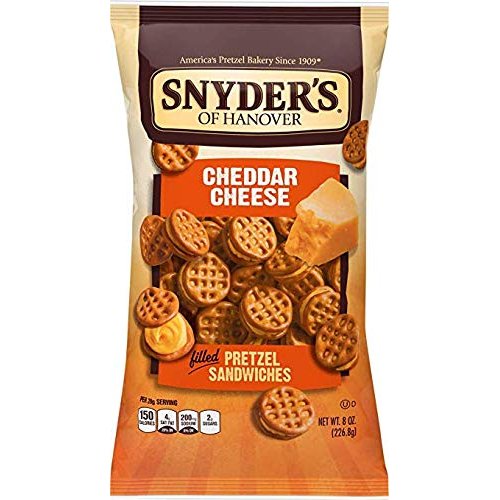 Snyder's of Hanover Pretzel Sandwiches - Cheddar Cheese - 8 oz - 2 pk