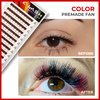 THE LASH SUPPLY Halloween 120 Fans, 6D Premade Color Eyelash Extensions, CC Curl, Mix Length 10-16mm, 0.07 Thickness, Colorful Volume Lash Extensions, Natural and Long-lasting Curl, Mix Lash Tray