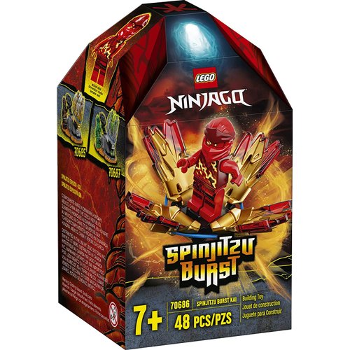 LEGO NINJAGO Spinjitzu Burst - Kai 70686 NINJAGO Accessory Set Building Kit Featuring Ninja Minifigure (48 Pieces)