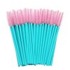 100pcs Mascara Wands Disposable Lash Brushes for Eyelash Extension Supplies Makeup Applicator Tool, Blue/Pink