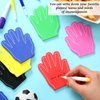 Halloscume 24 Pcs Sports Fan Foam Finger Mini Foam Fingers Hand Sport Themed Birthday Party Supplies Basketball Baseball Football Soccer Team Cheerleader Gifts Sporting Event (Classic Style)
