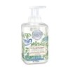 Michel Design Works Foaming Hand Soap 17.8oz, Cotton & Linen Scent and Design, Shea Butter and Aloe Vera Blend, Beautiful Square Container with Pump